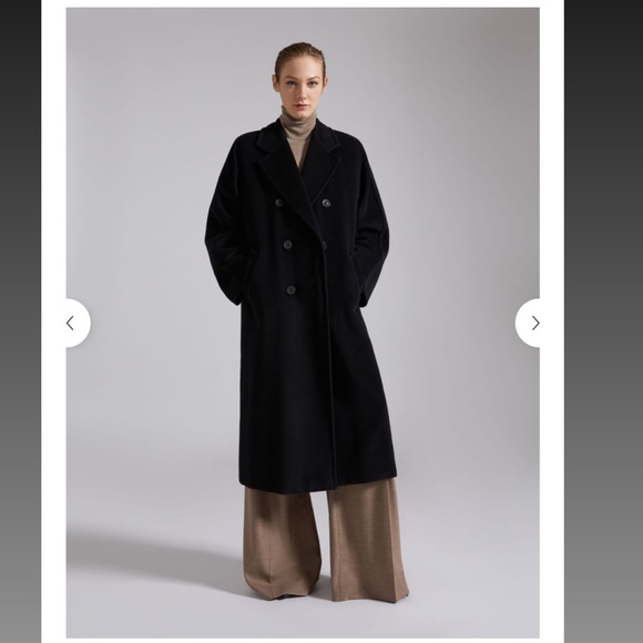 コート Max Mara SS25 Max Mara Coats Black (2511081061600 008) MAX MARA: Coat woman - Black | Max Mara coat 2511081061600